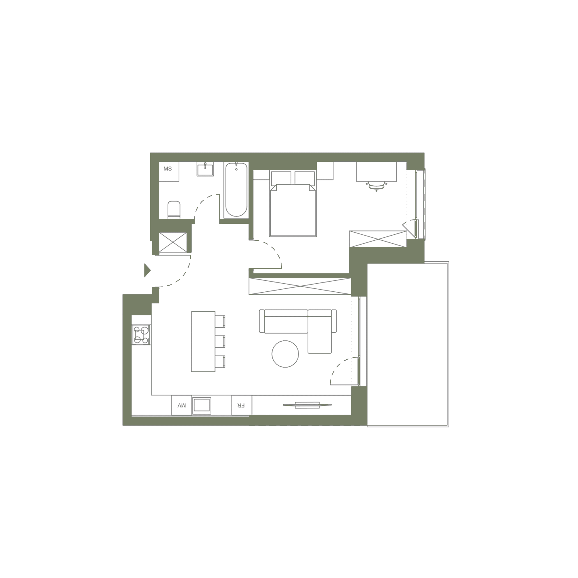 Apartament 1 cameră de 49.5mp. in Cluj-Napoca | Era